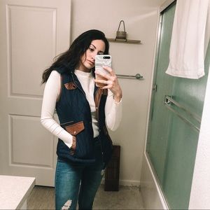 fashionomics | blue vest